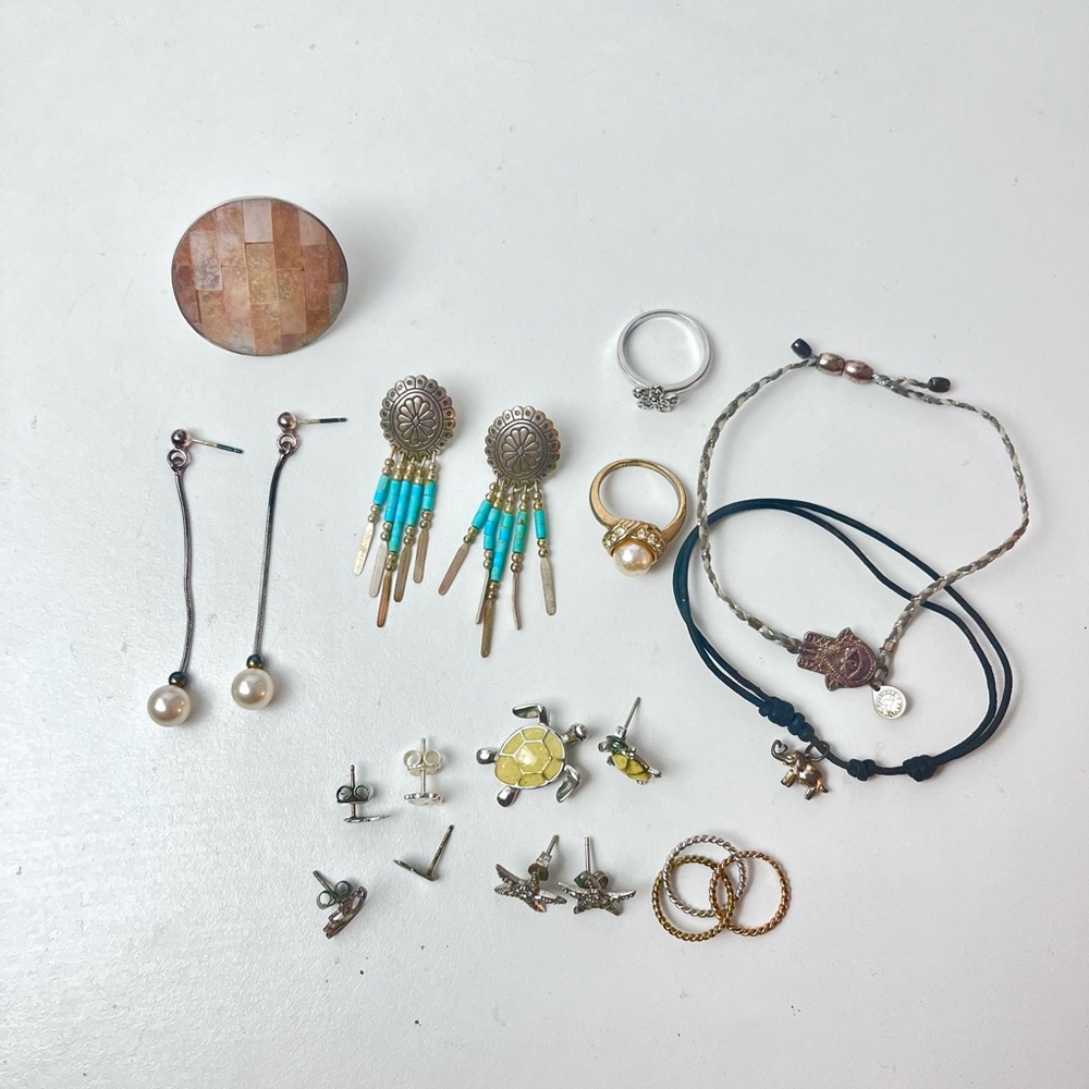 2000s vintage 925 sterling silver jewelry mix lot